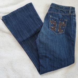 Seven-7 Bootcut/Flare Leg Jeans, Sz 9 (tag is missing)